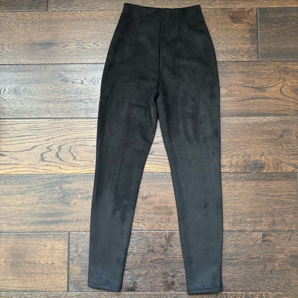 BABATON Black Suede Leggings NWOT - Picture 6 of 8